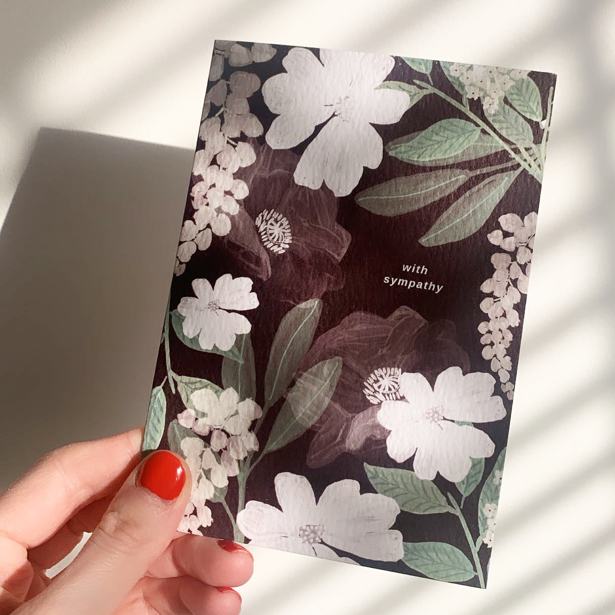 With Sympathy Greeting Card